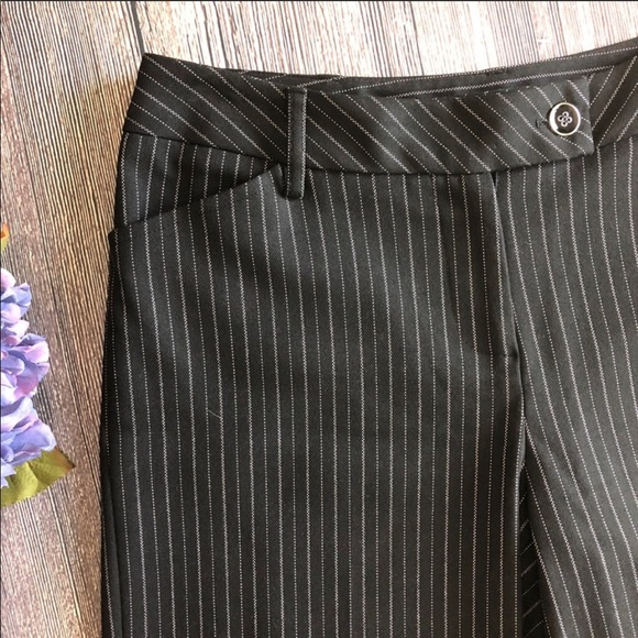 WHBM cropped pinstripe career pant sz 2 - Picture 2 of 7